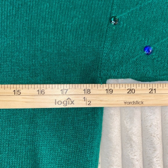 VINTAGE Richard and Company Sweater Womens M Wool Angora Turtleneck Geometric - Picture 7 of 10